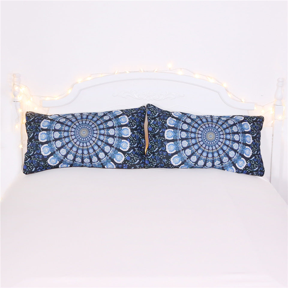 Blue Peacock Bedding Set – Decorative Duvet Cover and Pillowcase Set