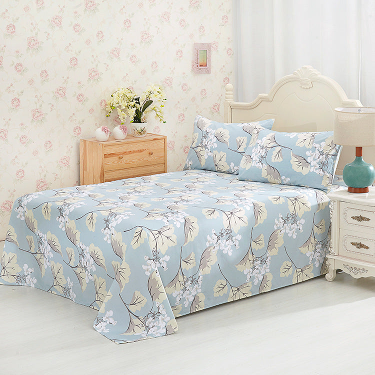 Reactive Printed Cotton Bed Sheets – Floral Pattern Soft Bedding Set