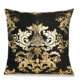 White and Gold Decorative Pillow Covers – Elegant Throw Cushion Covers 45x45cm