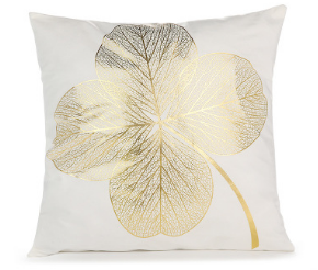 White and Gold Decorative Pillow Covers – Elegant Throw Cushion Covers 45x45cm