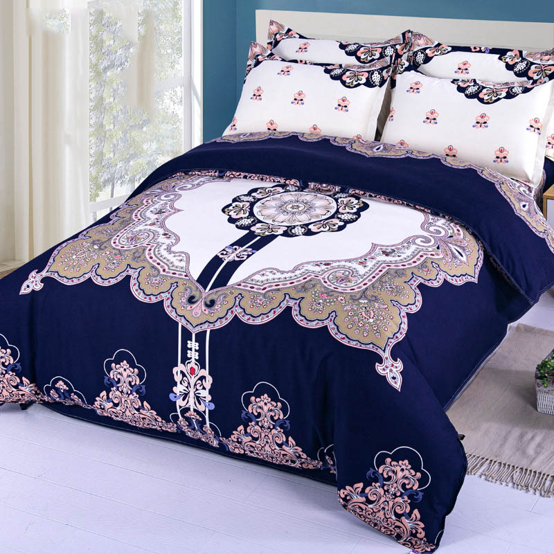 Brushed Cotton Bed Sheet Set – Soft Sanded Four-Piece Bedding Set