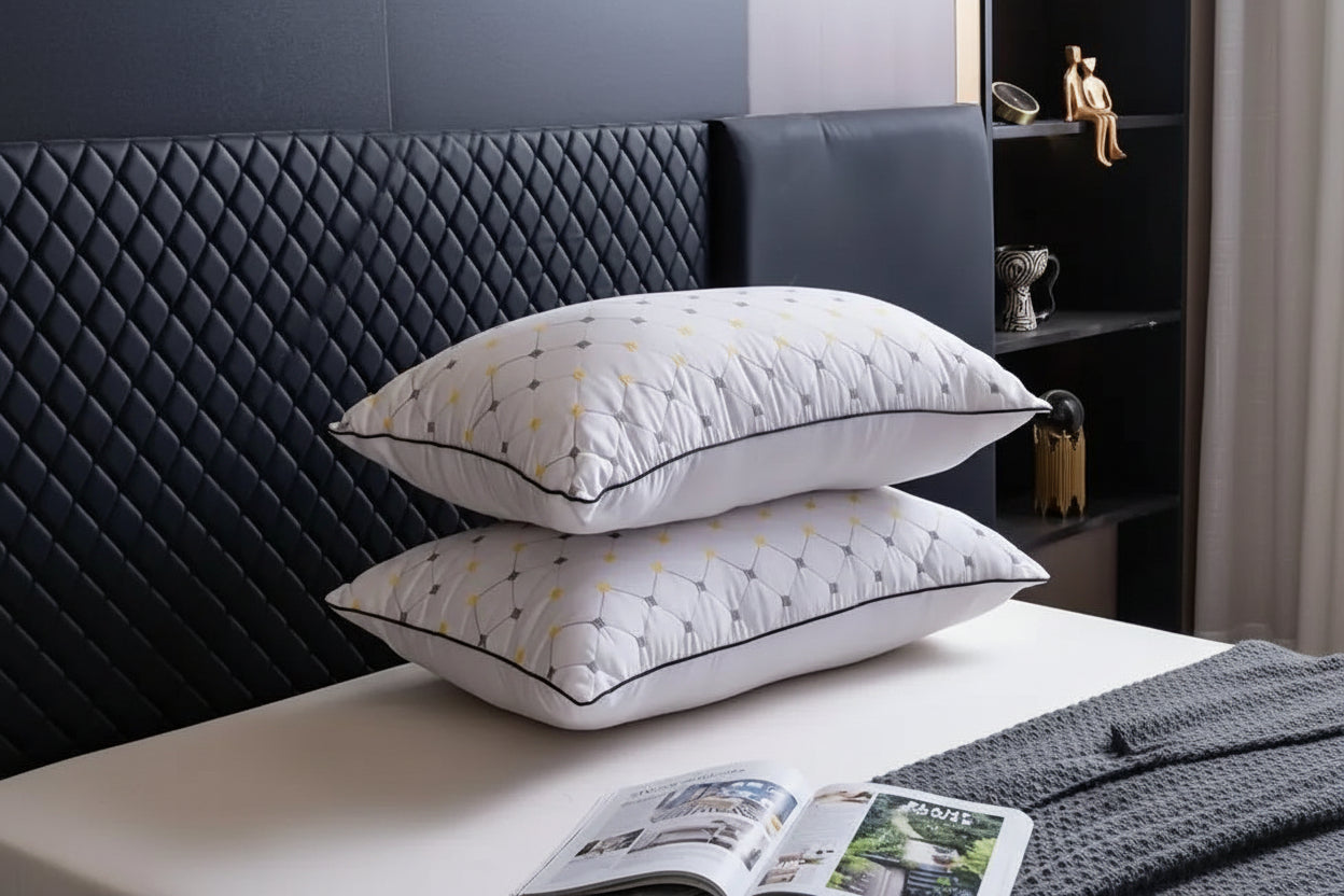 Luxury Hotel-Grade Neck Support Pillow Queen Size – Soft Breathable Bed Pillow