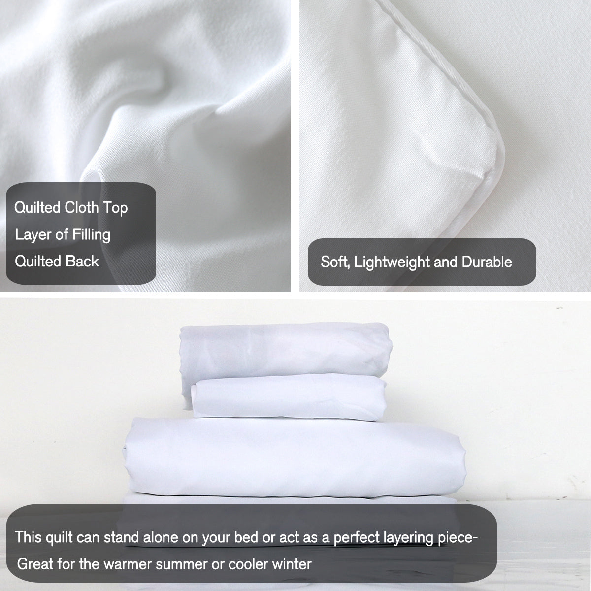 Blue and White Floral Duvet Cover Set – 3 Piece Microfiber Bedding Set with Pillowcases Twin Full Queen King