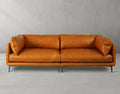 Mercury Long Arm Leather&Mental Sofa