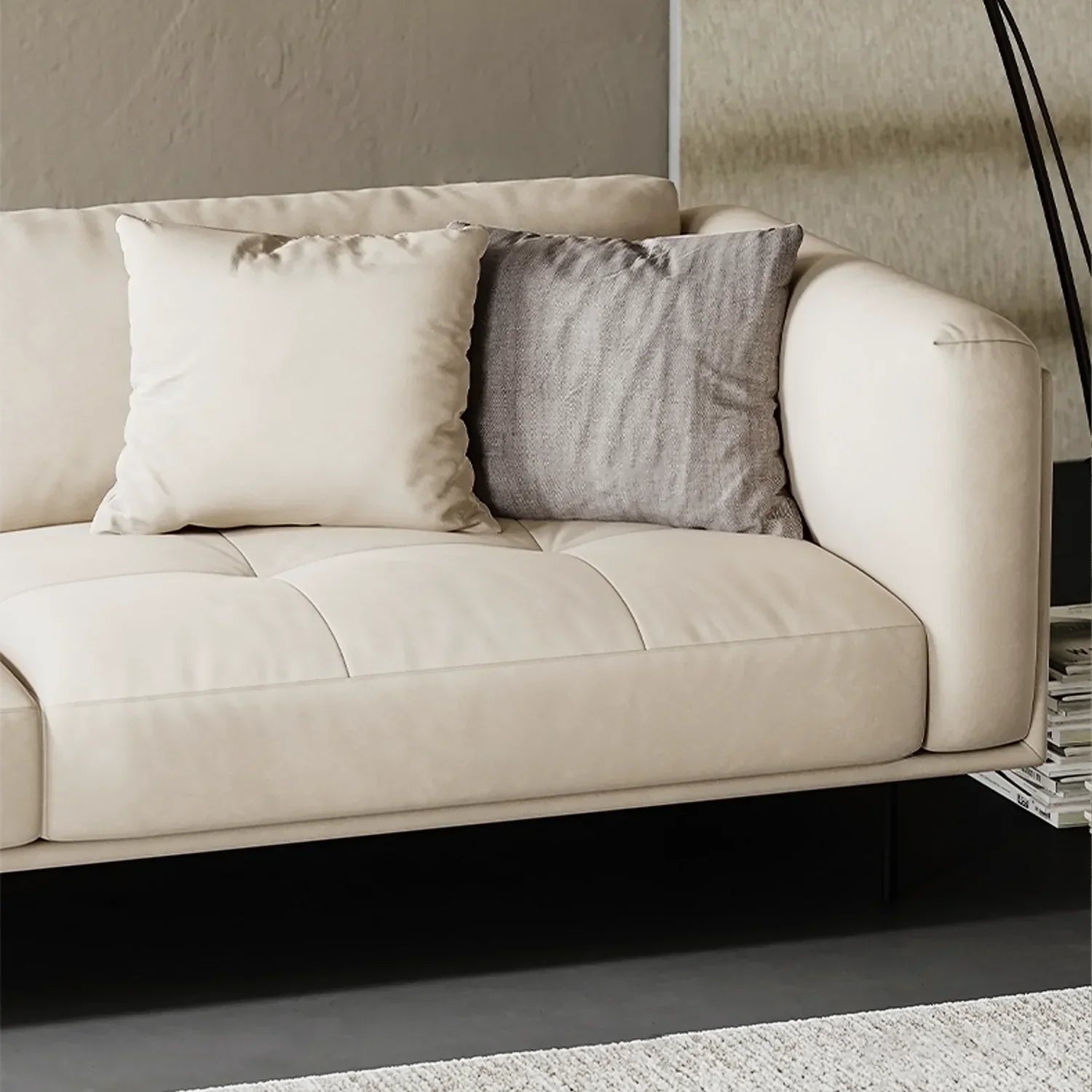 Italian Minimalist Matte Tech Fabric Sofa