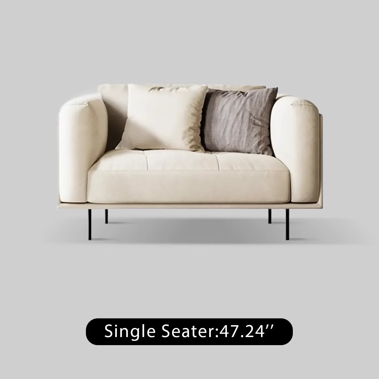 Italian Minimalist Matte Tech Fabric Sofa